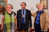 Ambrosius ortodox metropolita és Irja Askola evangélikus püspökasszony látogatása