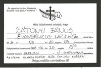 Elhunyt Zátonyi János evangélikus lelkész
